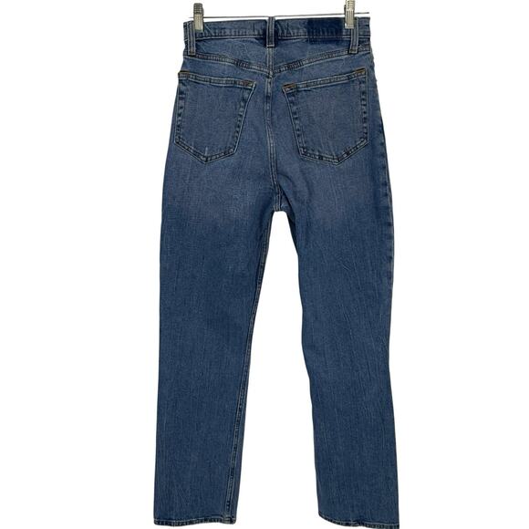 Abercrombie Fitch Ankle Straight Ultra High Rise Jeans size 26/2 Destroyed Denim - Picture 2 of 11